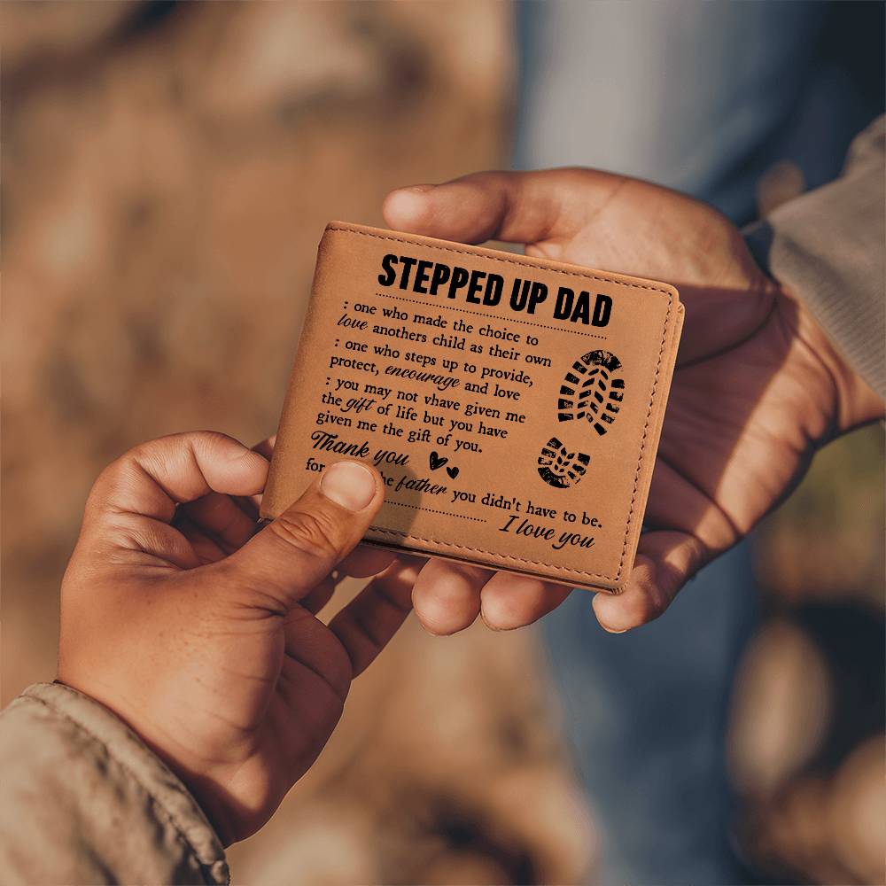 To My Stepdad Gift of Life – Leather Wallet