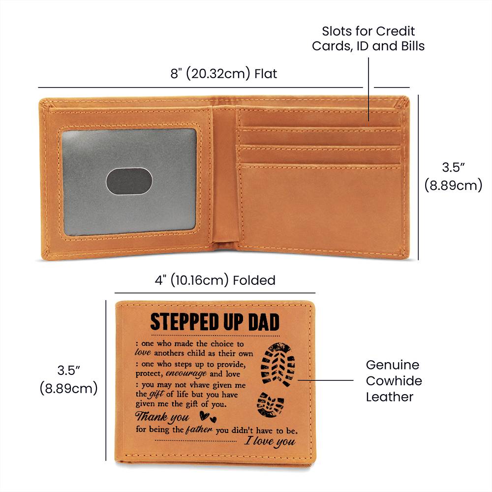 To My Stepdad Gift of Life – Leather Wallet
