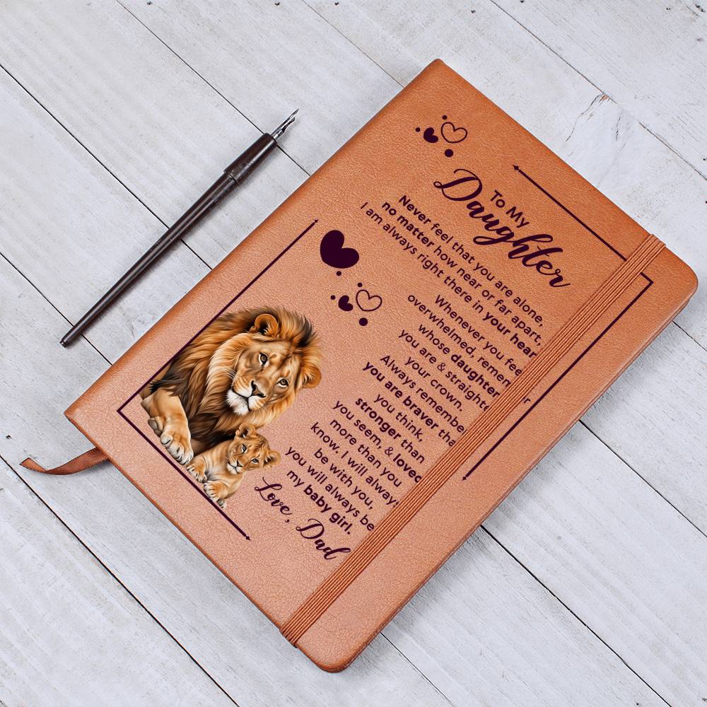 To My Daughter Your Crown – Leather Journal