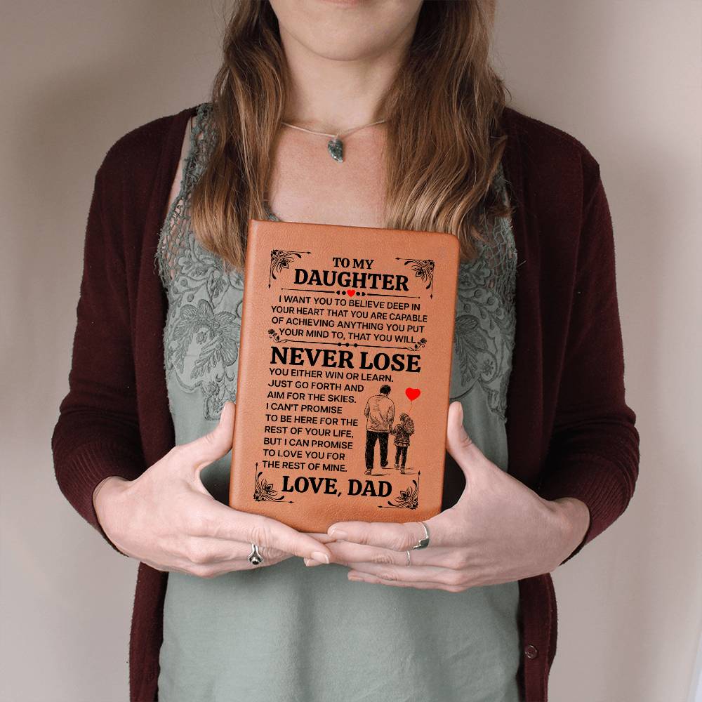 To My Daughter Promise – Leather Journal
