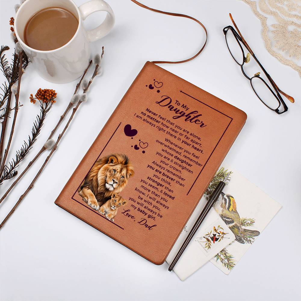To My Daughter Your Crown – Leather Journal