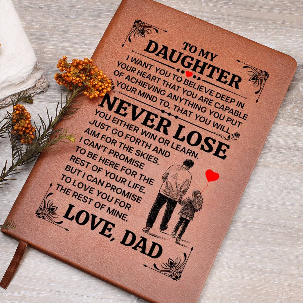 To My Daughter Promise – Leather Journal
