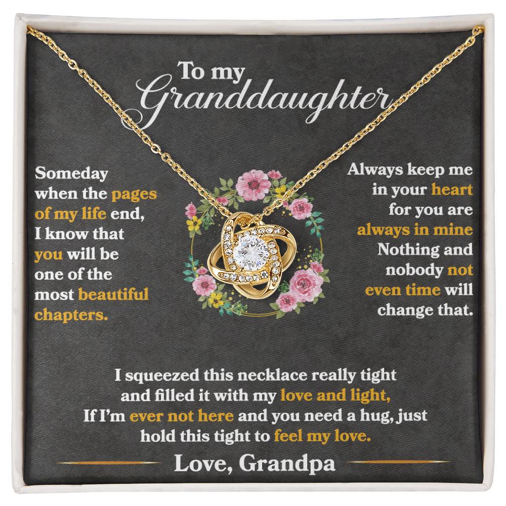 Keep Me In Your Heart - Love Knot Necklace
