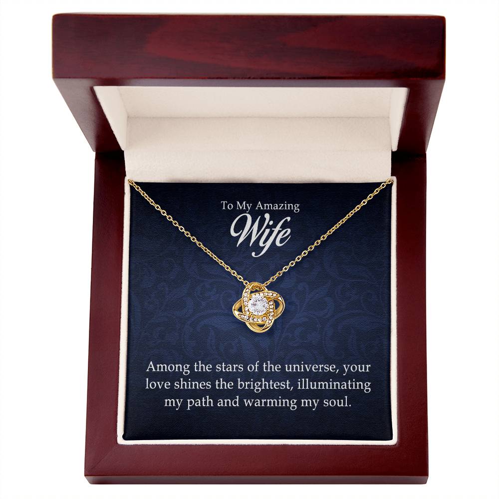 To My Amazing Wife - Love Knot Necklace