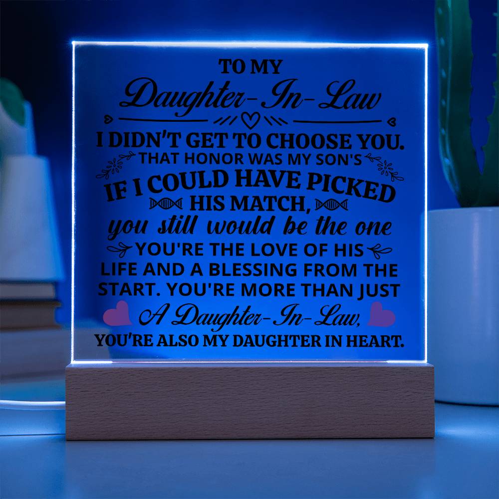 To My Daughter-in-Law Honor – Acrylic Square