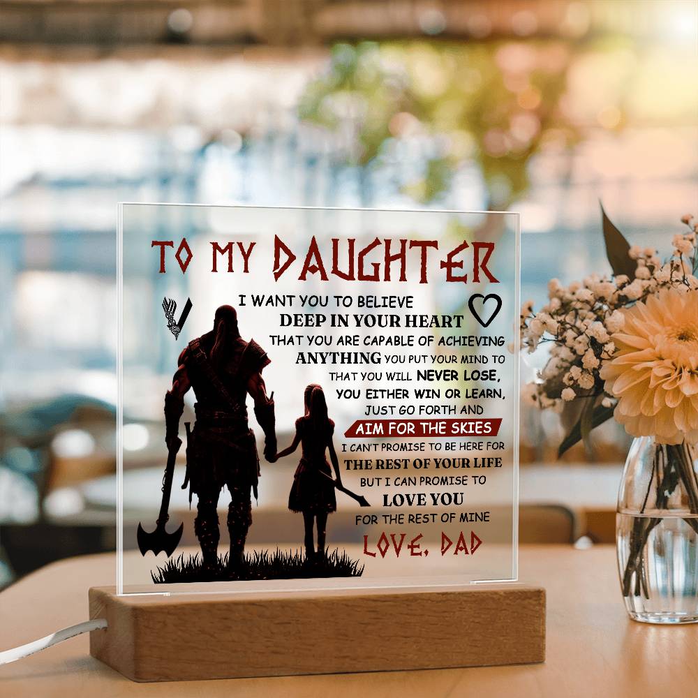 To My Daughter Skies – Acrylic Square