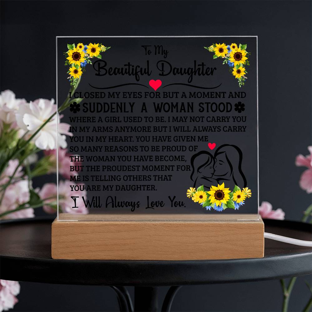 To My Daughter – Acrylic Square