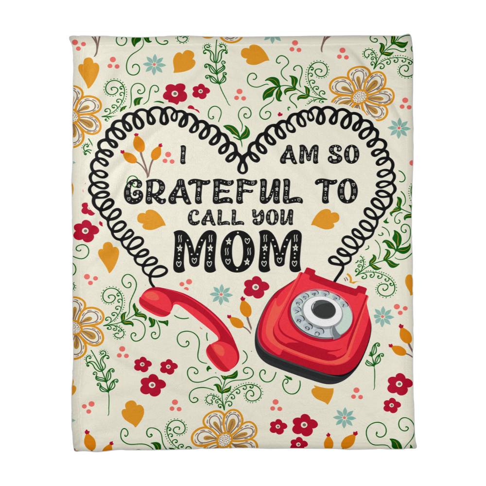 I Am So Grateful – Coral Fleece Blanket