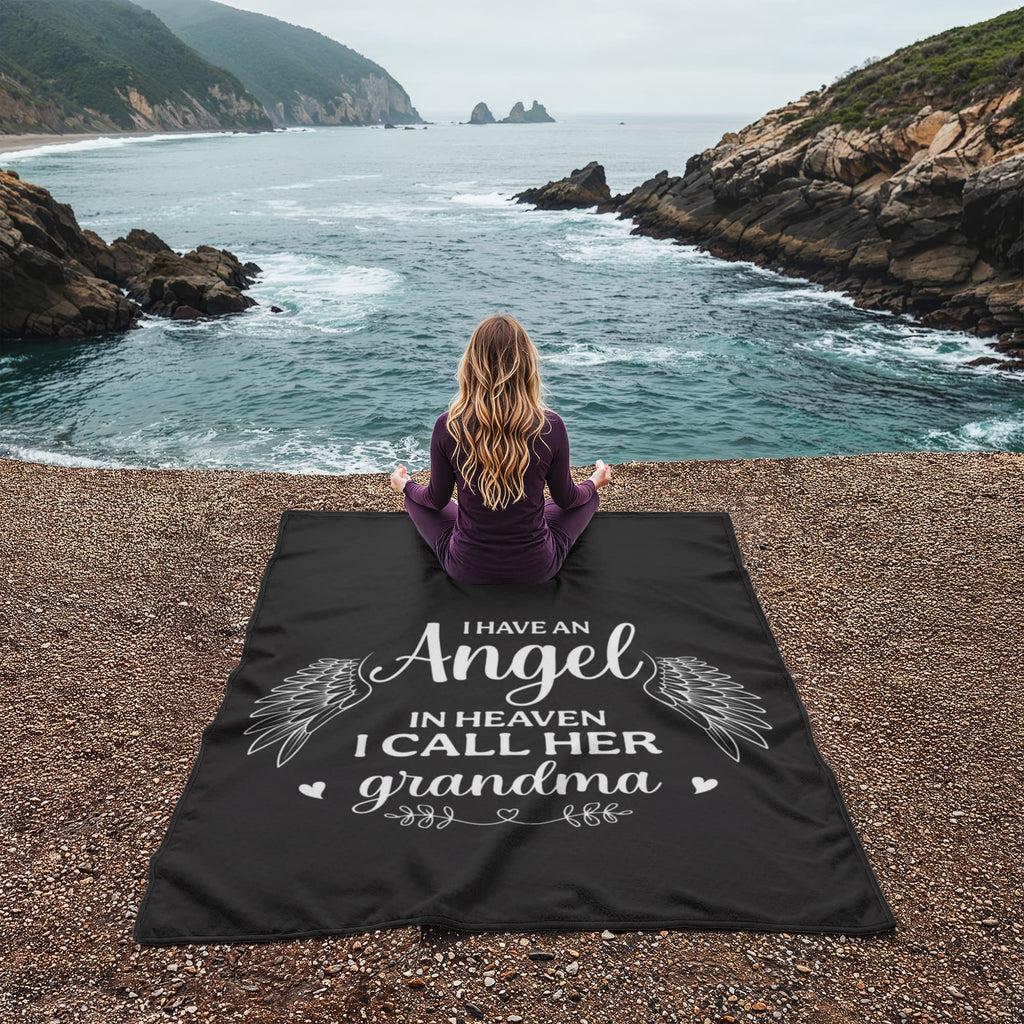 I Have an Angel in Heaven, I Call Her Grandma – Coral Fleece Blanket