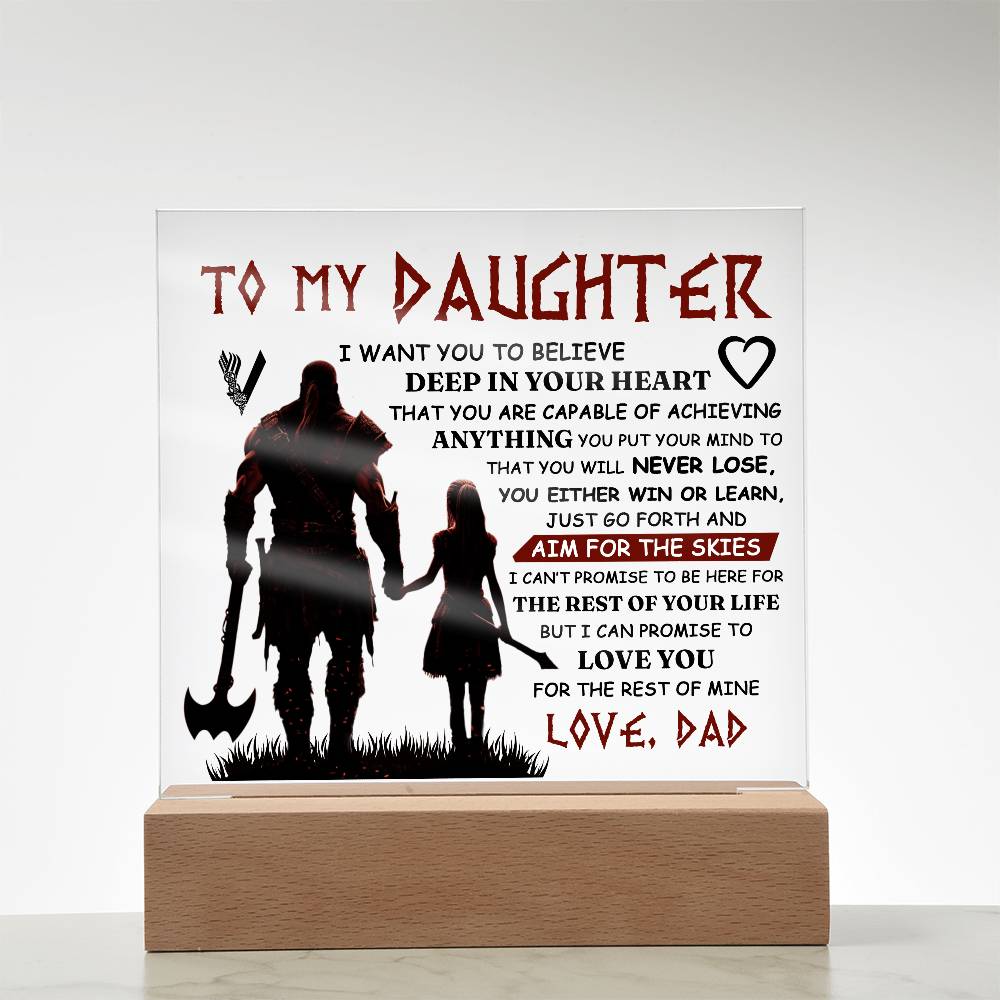 To My Daughter Skies – Acrylic Square