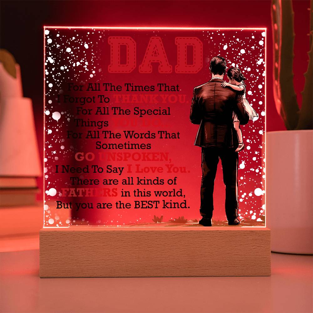 Thank You Dad - Acrylic Square
