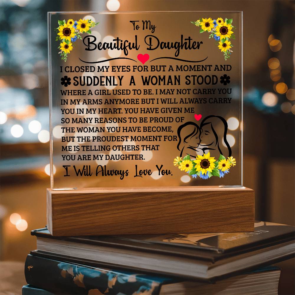 To My Daughter – Acrylic Square