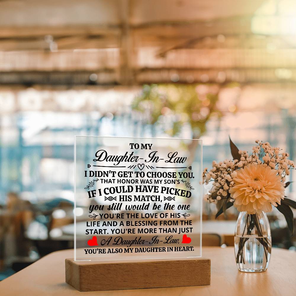 To My Daughter-in-Law Honor – Acrylic Square