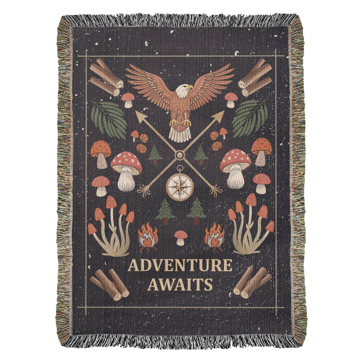 Adventure Awaits - Woven Blanket